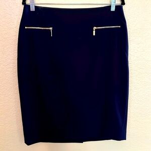 Tommy Hilfiger Black Skirt with Gold Zip Pockets